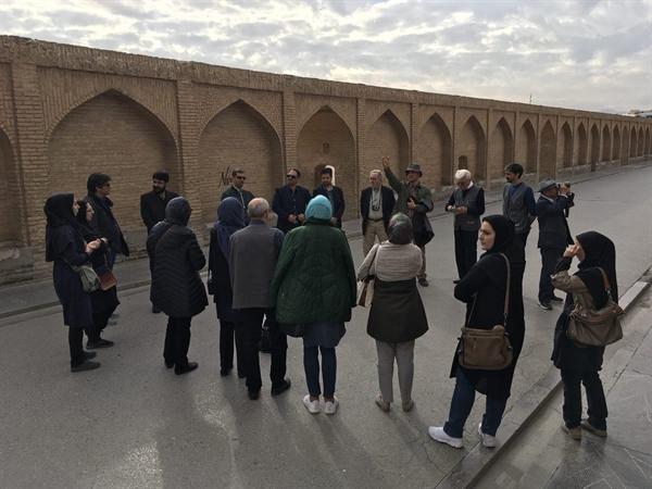 مرمتگران ایسکارسا از بناهای تاریخی اصفهان بازدید کردند